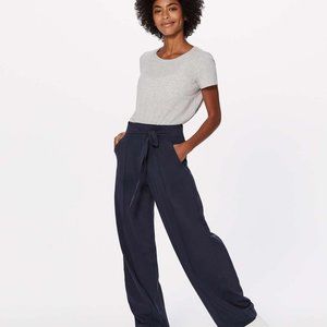 Lululemon navy flowy work pants